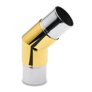 Vinkel 45°, Ø38,1 mm, Mässing (Flush)