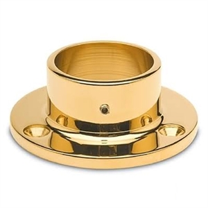 Vägg- och golvfläns, Ø50,8 mm, Mässing