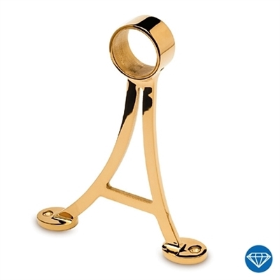 Fotstöd väggfäste A-format, Ø38,1 mm, Mässing