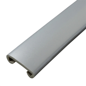 Plastbeklädnad silver för 40x8 handledare