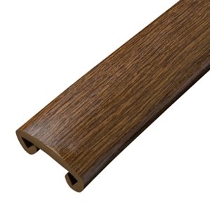 Plastbeklädnad mörk ek för 40x8 handledare