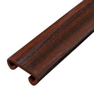 Plastbeklädnad mahogny för 40x8 handledare
