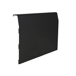 Sidobeklädnad i aluminium svart 3 meter