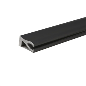 Topplist i svart anodiserad aluminium