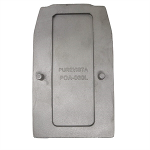 Ändkappa i aluminium vänster